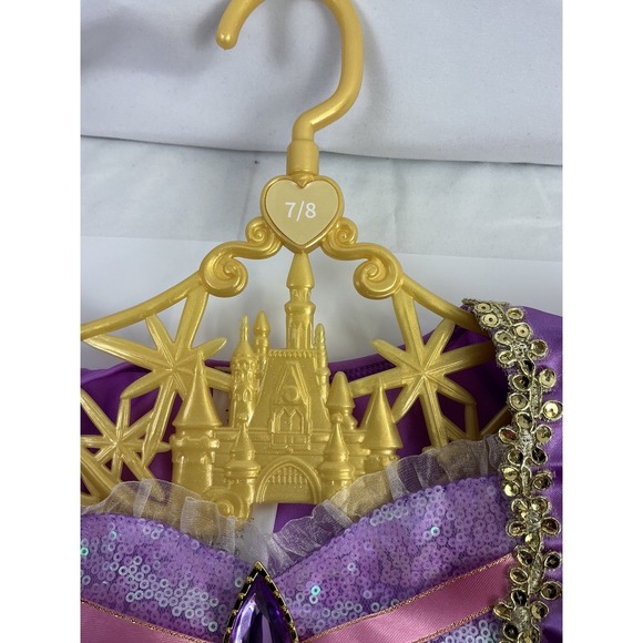 Disney Signature Collection Princess Rapunzel Dress Girls Costume Sz 7/8 - Picture 5 of 10
